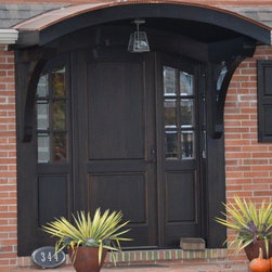 Front door with arch top and sidelights - Front Doors