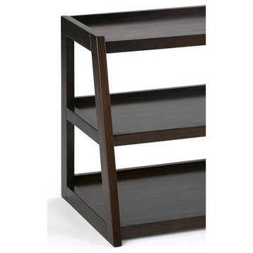 Atlin Designs Transitional Wood TV Stand for TVs up to 48" in Chestnut Brown