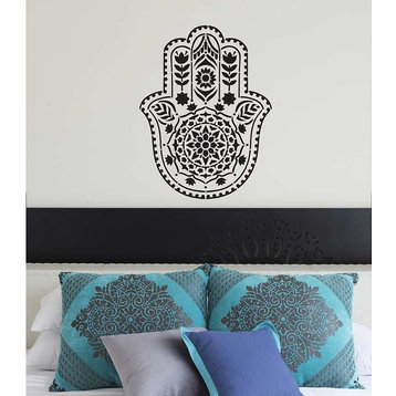 Mandala Stencil Hamsa Hand, Reusable For Walls, Small