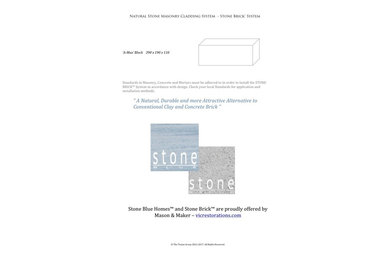 STONE BRICK™ Natural Stone Architectural Cladding System