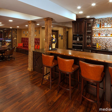 Basement Remodel with Theater, Bar, Wine Cellar, Kitchen