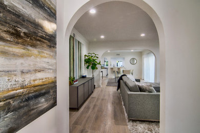Inspiration for a transitional entryway remodel in Los Angeles