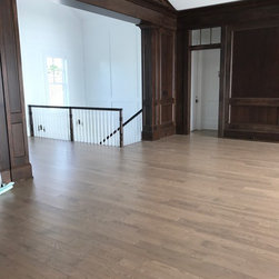 Sophisticated Space with muted Ash Flooring - Hardwood Flooring