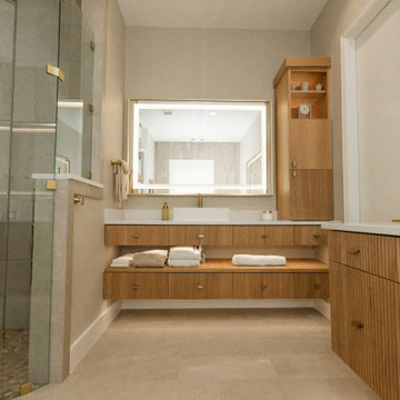 Lux Modern Spa Master bathroom