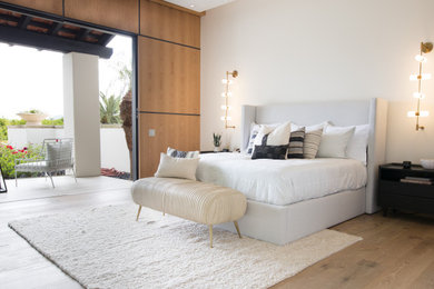 Modernes Schlafzimmer in San Diego