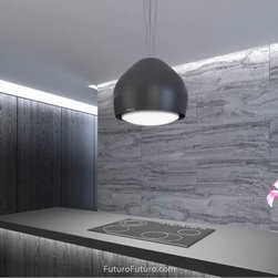 21&Prime; Dome Black Island Range Hood - Range Hoods And Vents