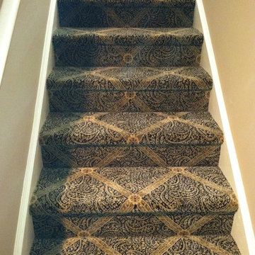 Beautiful patterned carpet for your stairs