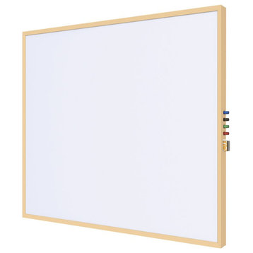 Ghent's Ceramic 3' x 4' Impression Whiteboard with modern Frame in White