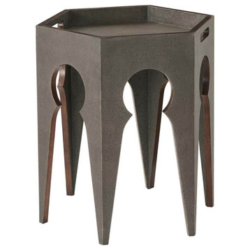 Moroccan Shagreen Wrapped End Table