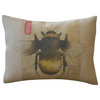 Bumble Bee Burlap Pillow, 12"x16"