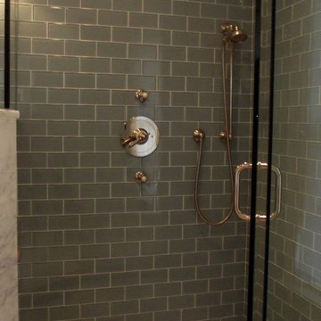 glass tile shower