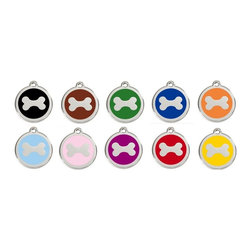 Red Dingo Bone ID Tag - Dog Toys
