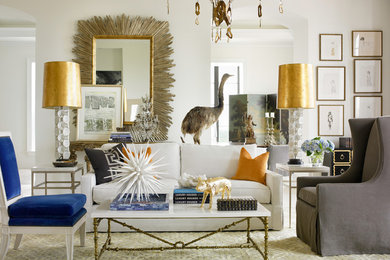 Inspiration for a living room remodel in Atlanta