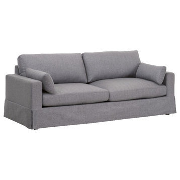 Star International Furniture Essentials Maxwell Fabric 89" Sofa in Earl Gray