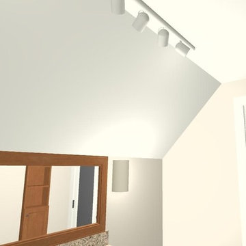 Lighting Concept - Small bathroom remodel, Columbia, CT