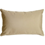 Pillow Decor Ltd. - Pillow Decor - Sunbrella Solid Color Outdoor Pillow, Antique Beige, 12" X 20" - These pillows are made with renowned Sunbrella outdoor fabric. Adds a lush touch to your outdoor decor. Mix and match with other pillows in this series, fantastic stripes & solids in fresh, happy colors! *Pillow dimensions always refer to the pillow cover's width and length while lying flat unstuffed and are rounded up to the nearest whole inch.