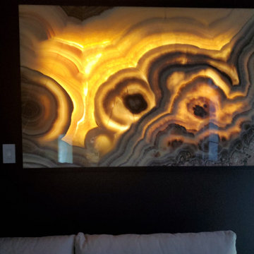 Onyx Stone Backlit Wall Painting