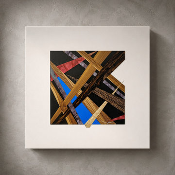 Construct No. 1 | Wood Integrated Media Artwork | Available