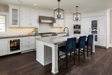 Example of a transitional kitchen design in Grand Rapids