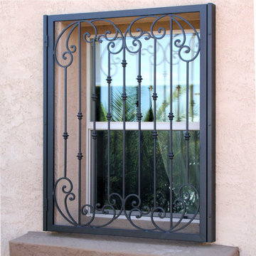 Hinged Iron Window Guard