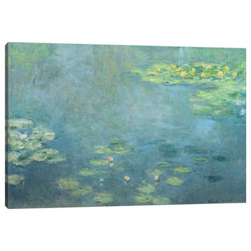 iCanvas Waterlilies by Claude Monet Canvas Print