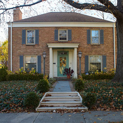 London Lanterns Complement Federal Style Home - Post Lights