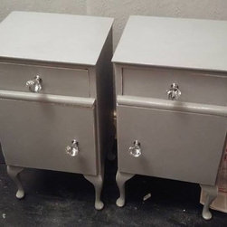 SOLD-Pair of vintage bedside cabinets...&pound;130.00 - Products