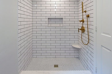 Inspiration for a transitional bathroom remodel in Other