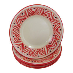 Le Souk Ceramique - Stoneware Pasta/Salad Bowls, Set of 4, Nejma Design - Serving And Salad Bowls