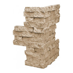 162-DEEP JERUSALEM STACKED CORNER 24"H X 8"W X 1&frac12;"D - Wall Panels