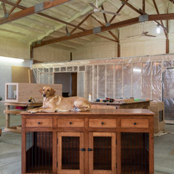 Large Double Kennel with Drawers - Dog Kennels And Crates