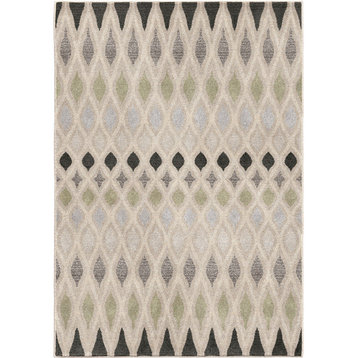 Palmetto Living by Orian Riverstone Laveen Cloud Gray Area Rug, 7'10"x10'10"