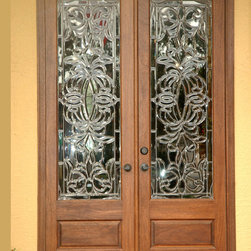Torino Decorative Glass Wood Doors (AD9) - Front Doors