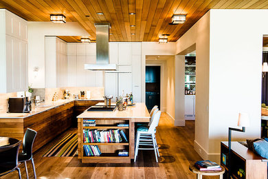 Inspiration for a coastal kitchen remodel in Santa Barbara