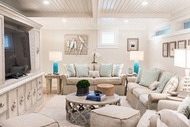 Basement - contemporary basement idea in Boston