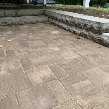 Backyard Lower Paver Patio and Walkway