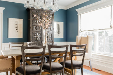Inspiration for a mid-sized timeless dining room remodel in Boston