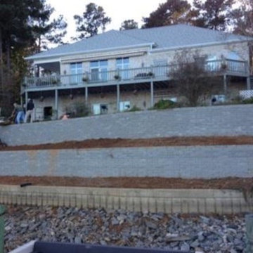 Multi-level retainer wall