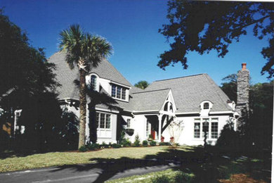 French country exterior home idea in Charleston