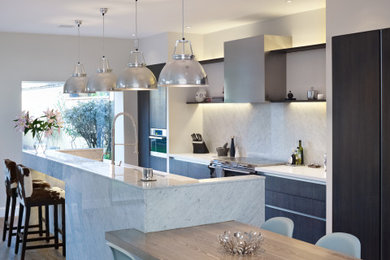 Trendy kitchen photo in London