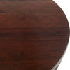 Round Dining Table in Brown Mahogany Finish