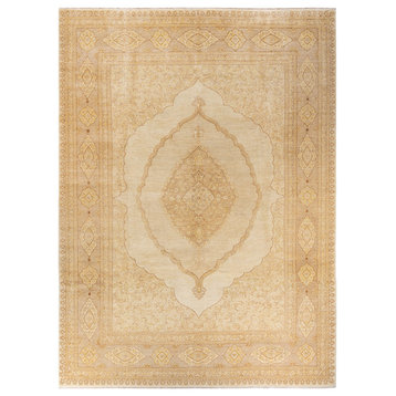 Twante One-of-a-Kind Hand-Knotted Area Rug Ivory, 9'3"x12'6"