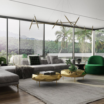 Modern Luxury Design 3dvisulization for the living room