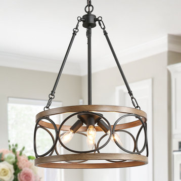 Drum Chandelier for Dining Rooms, Living Room and Foyer