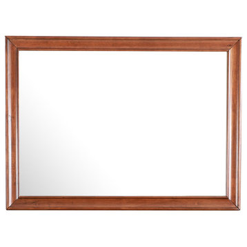 Brady Home Oak Mirror for Dresser