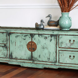 Distressed Ming Style Cabinet - Buffets And Sideboards