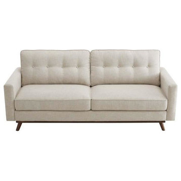 Jackson Upholstered Fabric Sofa, Beige
