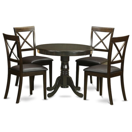 5-Piece Kitchen Nook Dining Set, Kitchen Table Plus 4 Chairs for Dining Room