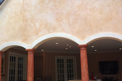 Plastered Walls and Faux Marble Columns Conservatory, New Jersey