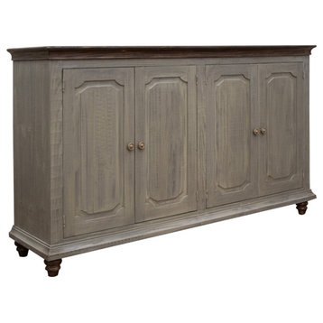 Margot Rustic Solid Wood Console/Cabinet, Green